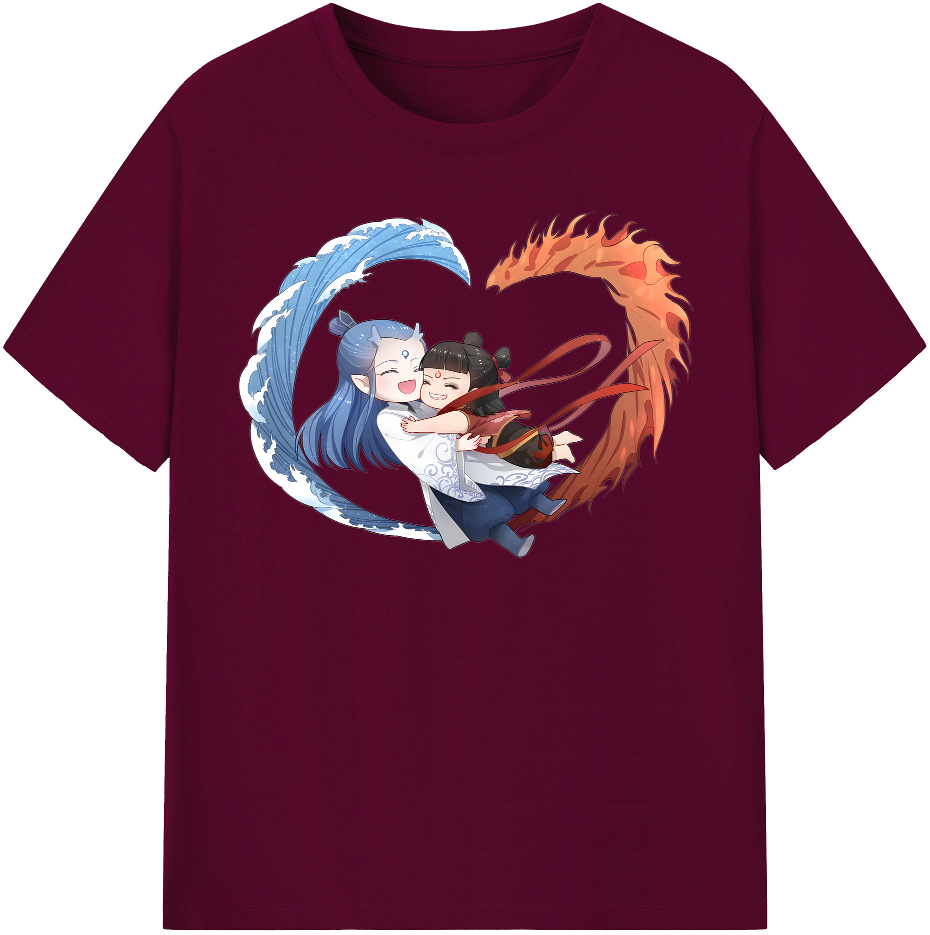 （画像用） Ne Zha 2 ナタ 魔童の大暴れ レディースカジュアルプリントTシャツ（綿100％）